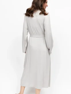 Jersey Lace Insert Long Sleeve Dressing Gown*Nora Rose New