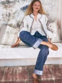 - Boyfriend-jeans met omslag*Next Outlet