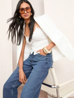 - - Denim barrel jeans*Friends Like These