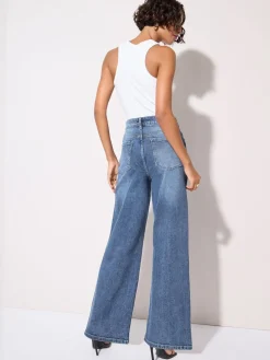 Normaal blauw - X Lucy Mecklenburgh alledaagse jeans met wijde pijpen*Friends Like These Hot