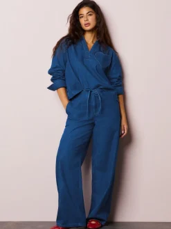 Normaal blauw - Heart Pocket Detail Wide Leg Joggers Jeans*Next