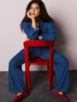 Normaal blauw - Heart Pocket Detail Wide Leg Joggers Jeans*Next