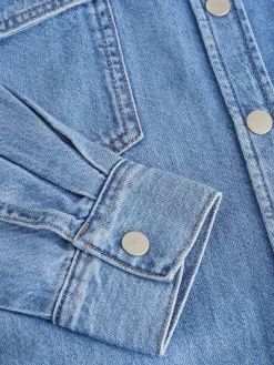 Normaal blauw - Oversized denim overhemd*Next Hot