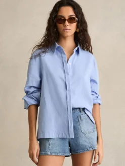 - Kira Mid-Rise Patch Pocket Denim Shorts*Reiss Clearance