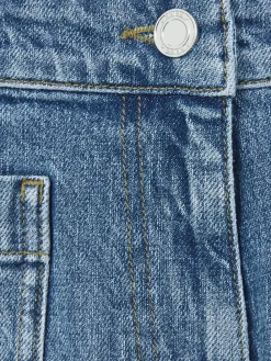 - Kira Mid-Rise Patch Pocket Denim Shorts*Reiss Clearance