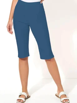 Normaal blauw - - Knielange stretchshort*Roman Hot