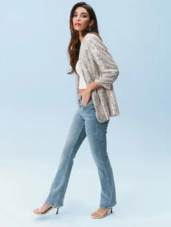 Normaal blauw - Superzachte bootcut-jeans*Next