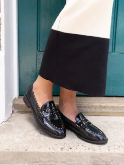 CARMELLA Stud Detail Loafers*Novo Discount