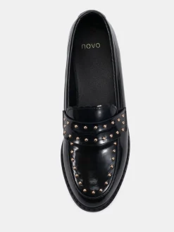 CARMELLA Stud Detail Loafers*Novo Discount