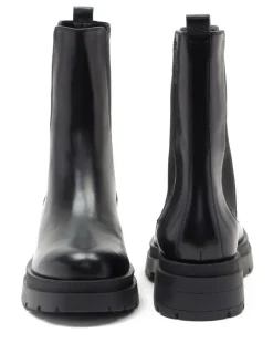 Bank Chelsea High Ankle Leather Boots*Off The Hook New