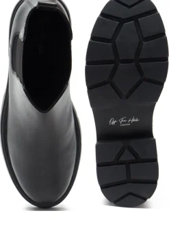 Bank Chelsea High Ankle Leather Boots*Off The Hook New