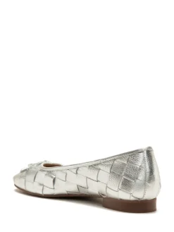 Marble Leather Weave Ballerinas*Off The Hook Discount