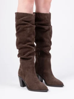 Muswell Suede Knee High Slouch Boots*Off The Hook Hot