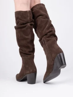 Muswell Suede Knee High Slouch Boots*Off The Hook Hot