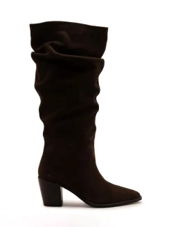 Muswell Suede Knee High Slouch Boots*Off The Hook Hot