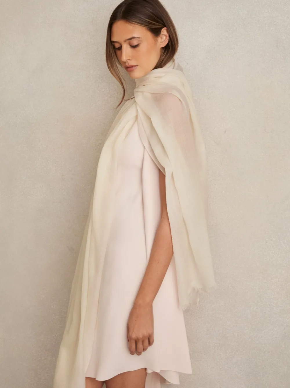 - - Heidi - Dunne sjaal van wol-kasjmiermix*Reiss Clearance