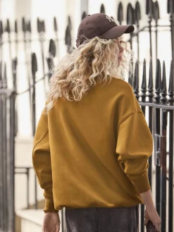 - Cotton Rich Fruit Art Graphic Longsleeve Crewneck Sweatshirt*Next Best