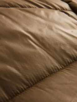 Olijfgroen - Hoogglanzende gewatteerde jas*Next Clearance