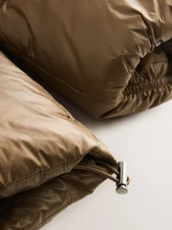 Olijfgroen - Hoogglanzende gewatteerde jas*Next Clearance