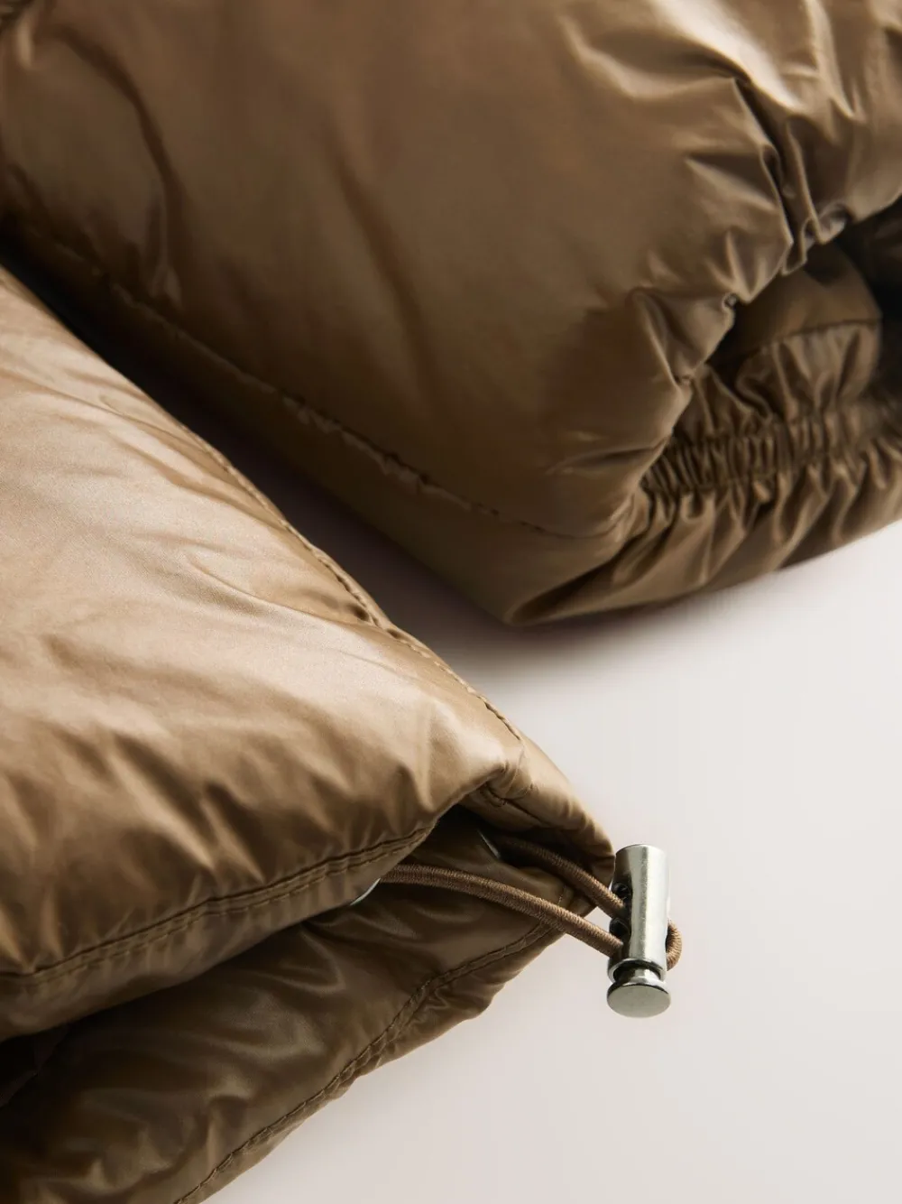 Olijfgroen - Hoogglanzende gewatteerde jas*Next Clearance