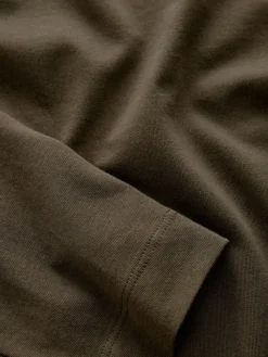 Olijfgroen - T-shirt met lange mouwen en ronde hals*Next