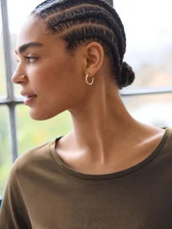 Olijfgroen - T-shirt met lange mouwen en ronde hals*Next