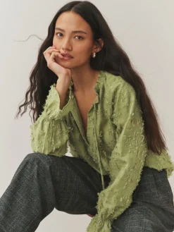 - Tufty Jacquard Long Sleeve Blouse*Next