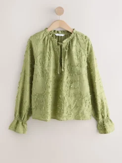 - Tufty Jacquard Long Sleeve Blouse*Next