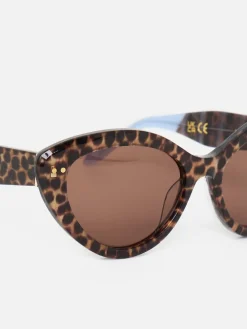 Leopard Print Cat Eye Acetate Sunglasses*Oliver Bonas Clearance