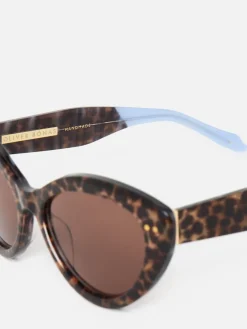 Leopard Print Cat Eye Acetate Sunglasses*Oliver Bonas Clearance