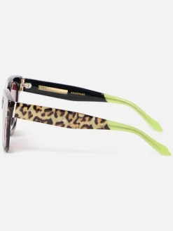 Leopard Print Square Acetate Sunglasses*Oliver Bonas Hot