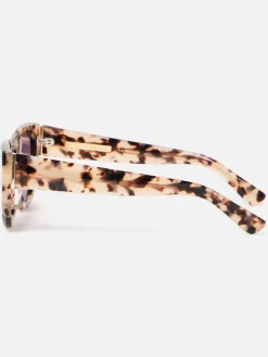 Milky Faux Tortoiseshell Angled Cat Eye Acetate Sunglasses*Oliver Bonas Discount