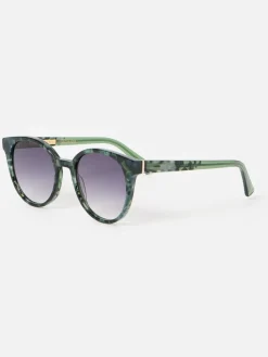 Preppy Faux Round Acetate Sunglasses*Oliver Bonas New