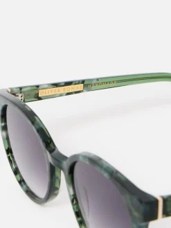 Preppy Faux Round Acetate Sunglasses*Oliver Bonas New