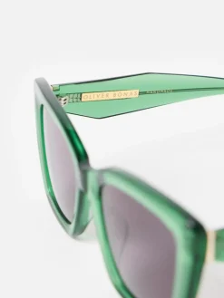 Square Cat Eye Acetate Sunglasses*Oliver Bonas Hot
