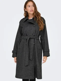 Herringbone Winter Trench Coat*ONLY Outlet