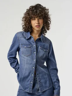 lichtgewicht denim overhemd van 100% katoen*ONLY Clearance