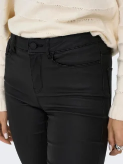 Mid Waist Coated Trousers*ONLY Outlet