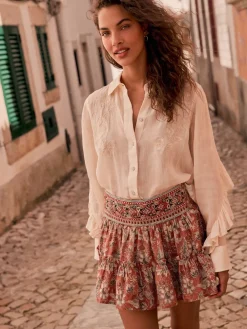 Oranje - Boho Rara Mini Skirt*Next New