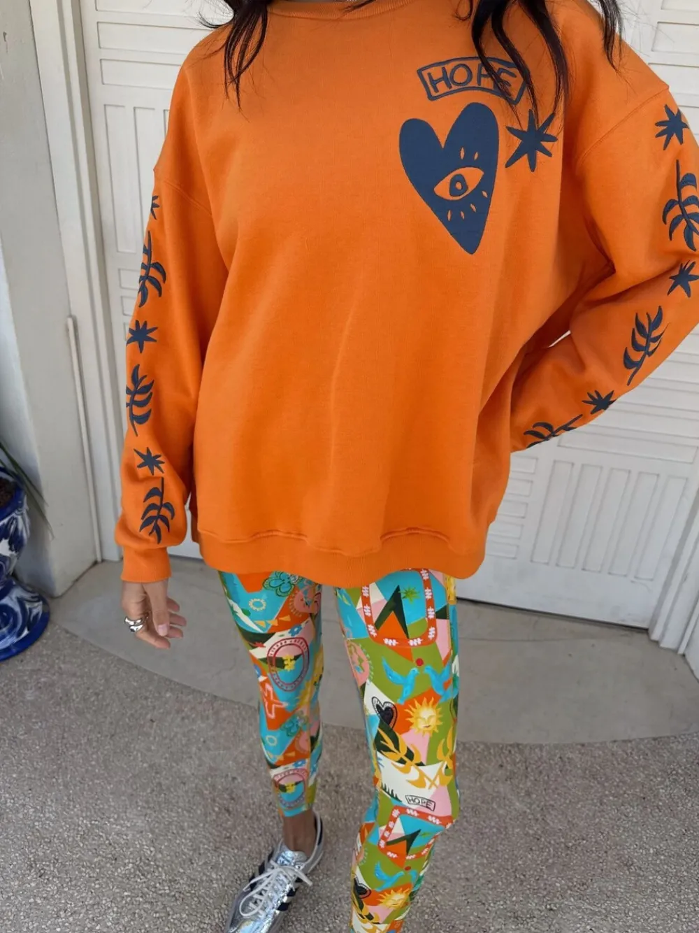 Oranje - Embroidered Sweatshirt*Never Fully Dressed Clearance