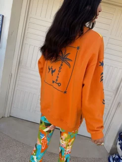 Oranje - Embroidered Sweatshirt*Never Fully Dressed Clearance