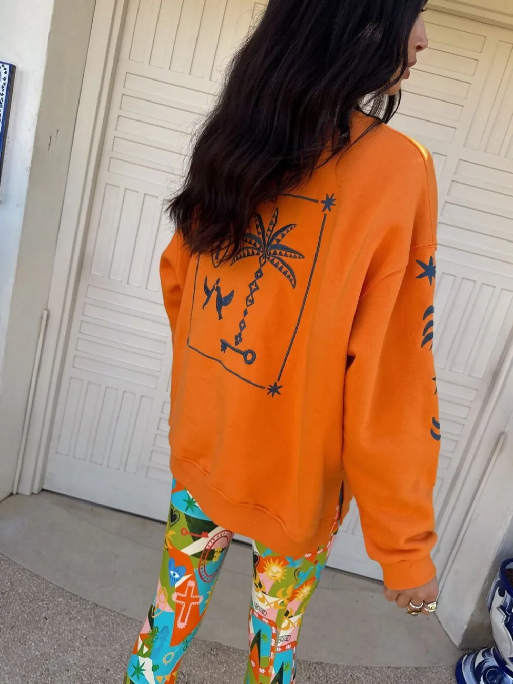 Oranje - Embroidered Sweatshirt*Never Fully Dressed Clearance