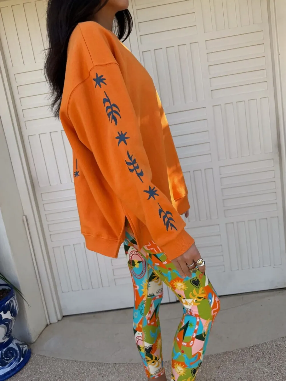 Oranje - Embroidered Sweatshirt*Never Fully Dressed Clearance