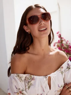 Oranje - Zonnebril met uitsnijding en ombré-effect*Next Sale