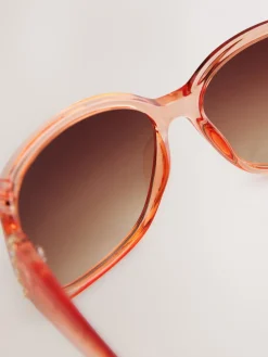 Oranje - Zonnebril met uitsnijding en ombré-effect*Next Sale