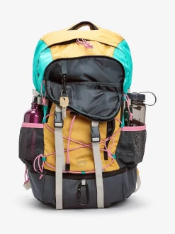 Oranje met kleurvlakken - - Active Sports wandeltas van 30 liter met waterbestendige afdekking*Next Online