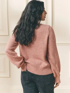 - Pointelle Button Through Scallop Cardigan With A Touch Of Wool*Laura Ashley Online