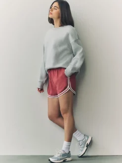 Oudroze - Sportshort met contrasterende Streep*Next Clearance