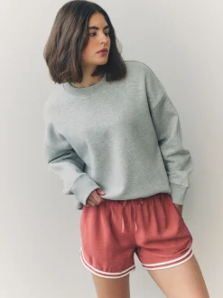 Oudroze - Sportshort met contrasterende Streep*Next Clearance