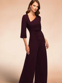 - Ruched Jumpsuit with Sleeves*Hot Squash New